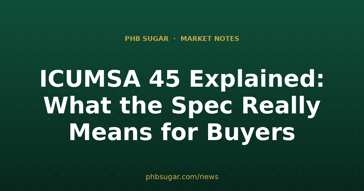ICUMSA 45 Explained: What the Spec Really Means for Buyers
