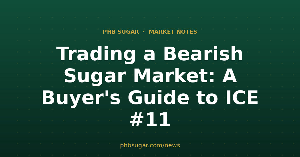 Trading a Bearish Sugar Market: A Buyer's Guide to ICE #11