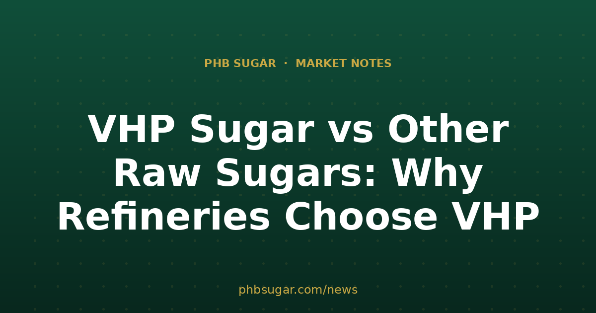 VHP Sugar vs Other Raw Sugars: Why Refineries Choose VHP
