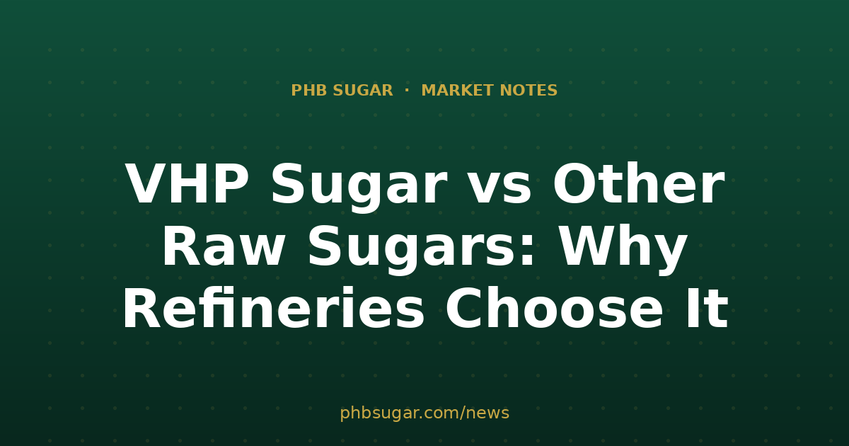 VHP Sugar vs Other Raw Sugars: Why Refineries Choose It